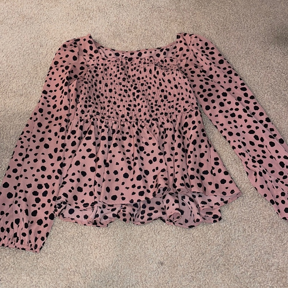 Polka dot blouse
